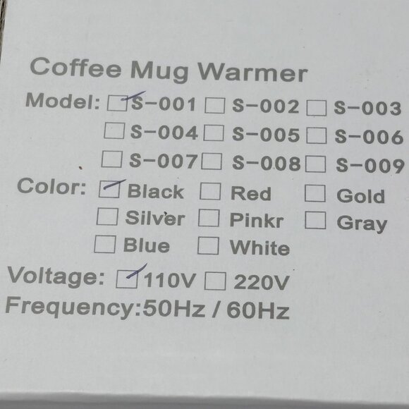 Electric Coffee‎ Mug Warmer With Touch Switch & Adjustable Temperature New - Picture 4 of 6